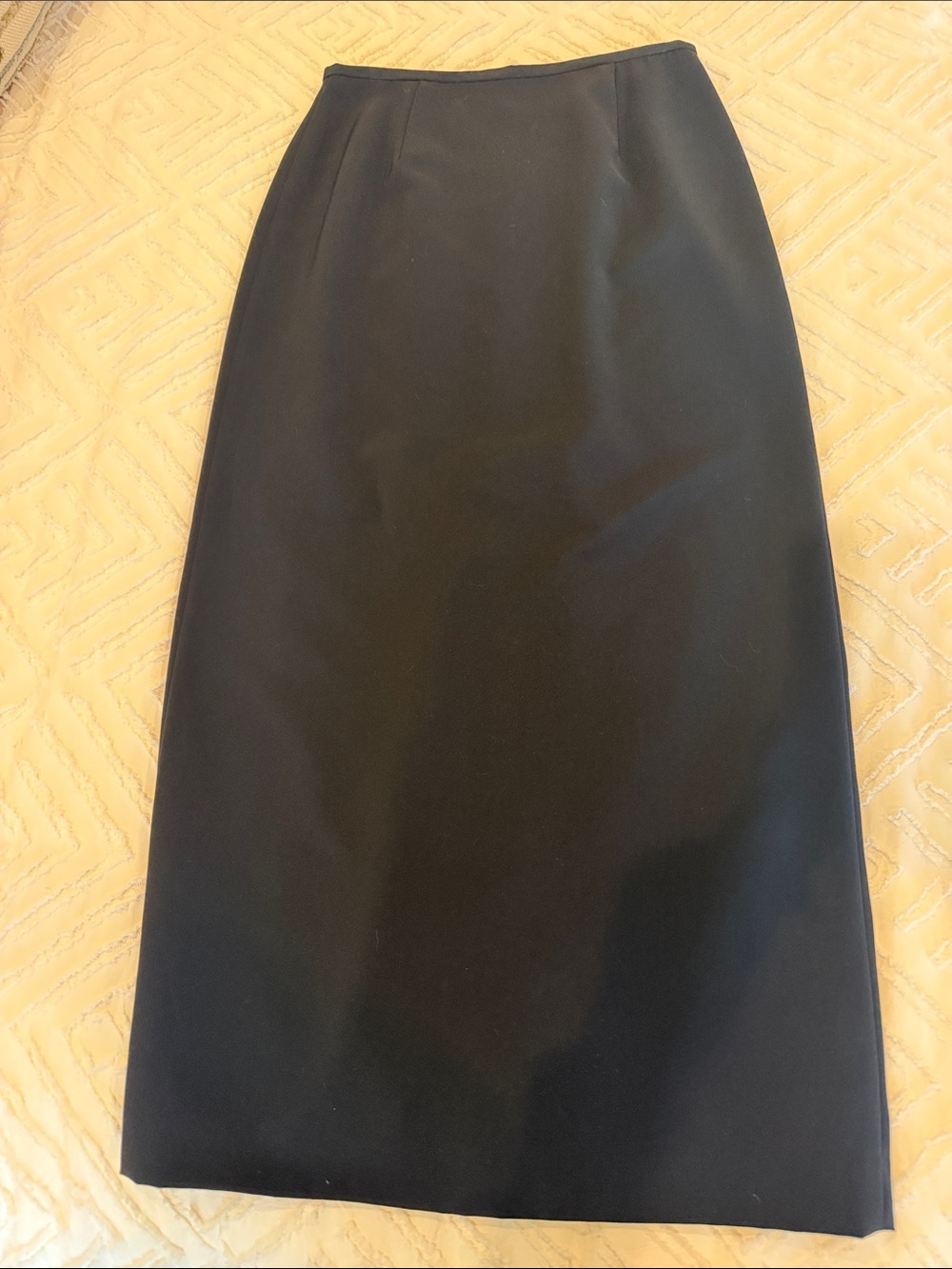 Votre Nom Vintage Black Maxi Pencil Skirt